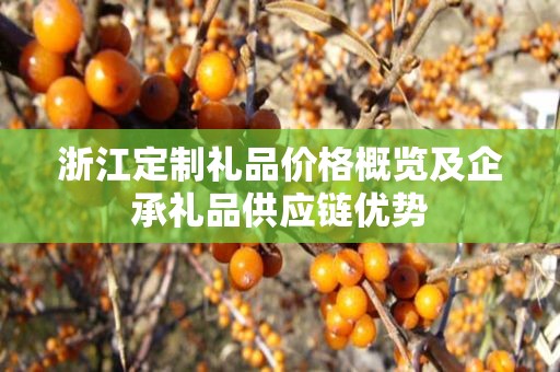 浙江定制礼品价格概览及企承礼品供应链优势