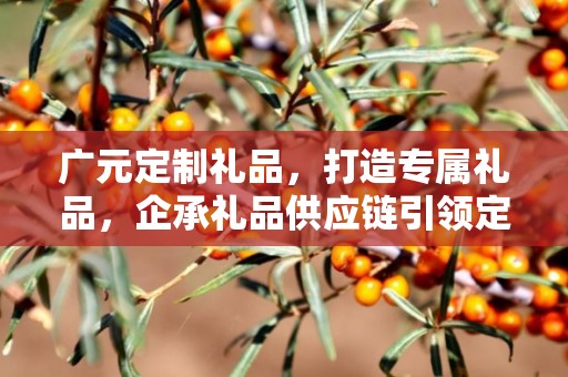广元定制礼品，打造专属礼品，企承礼品供应链引领定制潮流